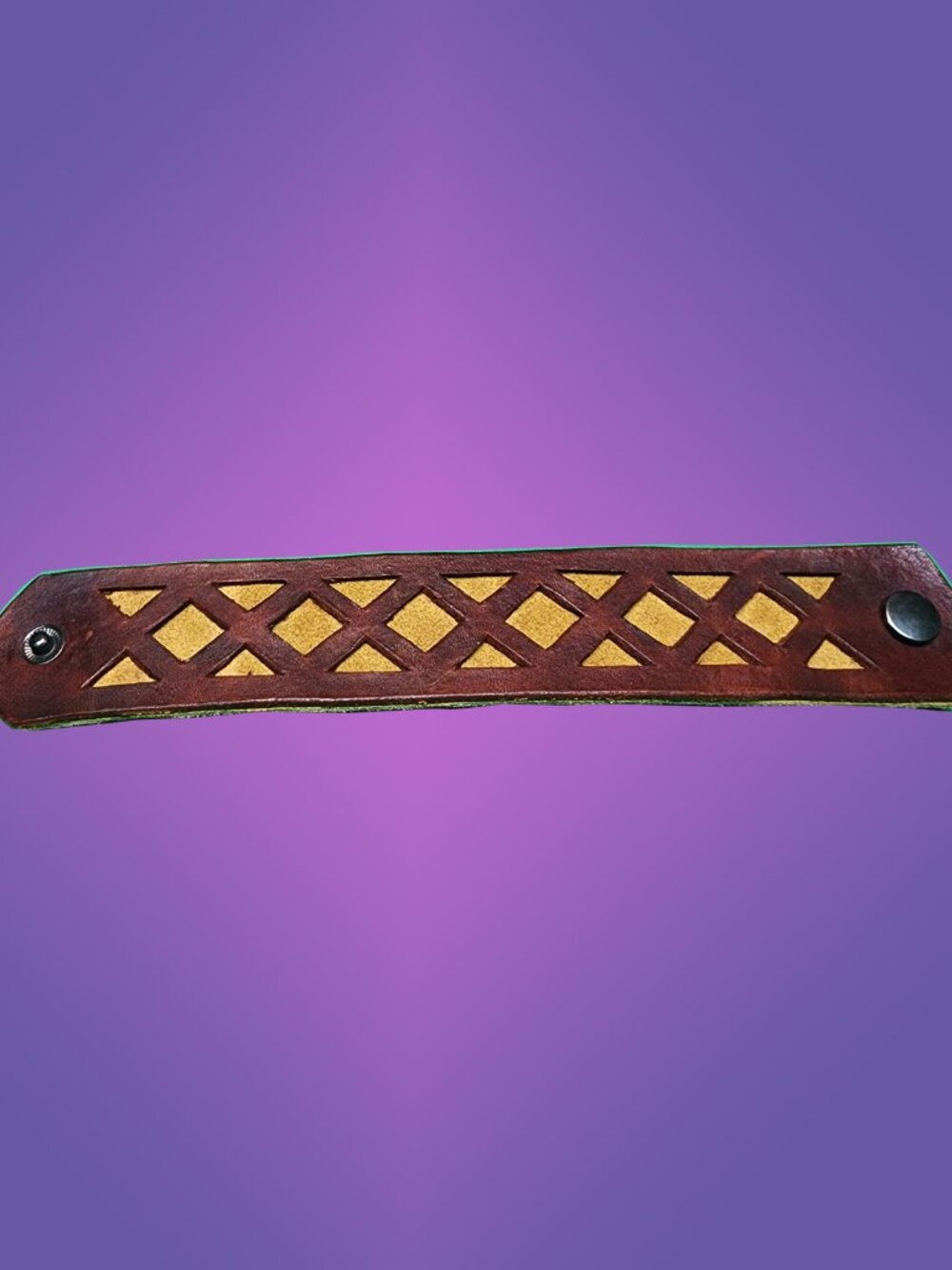 Handmade Leather and Suede Bracelet